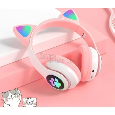 Детски забавни Bluetooth слушалки с ушички