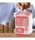 Детска ATM касичка – Saving Box с пръстов отпечатък и код - играчка за спестяване