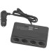 Четворен Разклонител-Гнезда за Запалка в Автомобил USB 120W