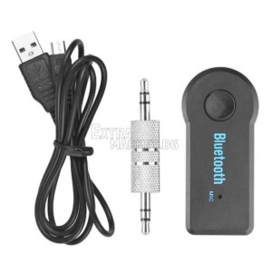 Car Kit Bluetooth Receiver (Ресивър 3.5мм/Авто Аудио Приемник/AUX)