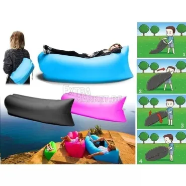 Bubble bed (lazy sofa bag) надуваемо легло-голям размер