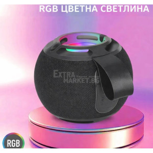 BTS-1980 Преносима колонка 10W с Bluetooth и RGB осветление със стойка за телефон