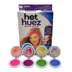 Боя за коса Hot Huez в четири цвята - цветни кичури веднага на мига
