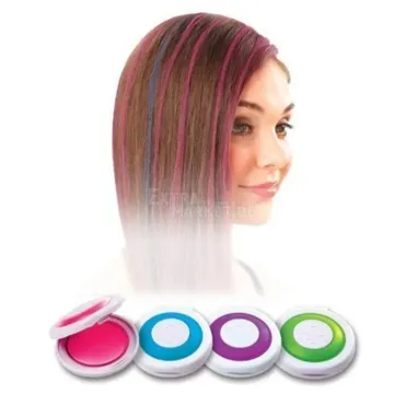Боя за коса Hot Huez в четири цвята - цветни кичури веднага на мига