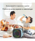 Bluetooth RGB LED караоке колона CL3 с два безжични микрофона
