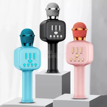 Bluetooth караоке микрофон с 12 диско LED светлини