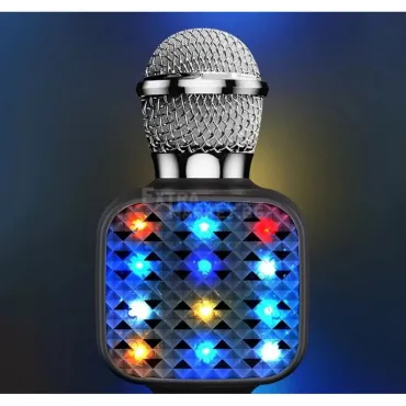 Bluetooth караоке микрофон с 12 диско LED светлини