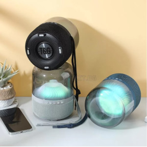 Bluetooth FM колонка с LED светлина