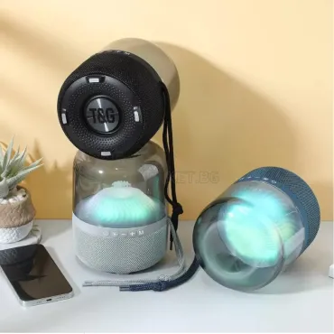 Bluetooth FM колонка с LED светлина