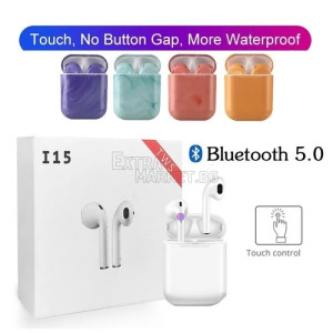 Безжични i15 TWS (Touch Control) Bluetooth Слушалки