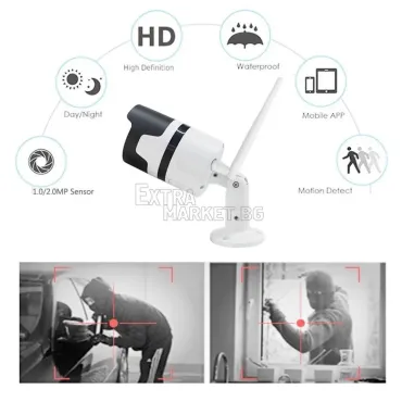 Безжична охранителна WI-FI HD IP/P2P/2 MP камера