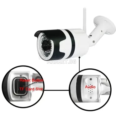 Безжична охранителна WI-FI HD IP/P2P/2 MP камера