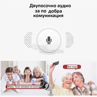 Безжична охранителна WI-FI HD IP/P2P/2 MP камера