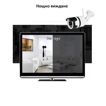 Безжична охранителна WI-FI HD IP/P2P/2 MP камера
