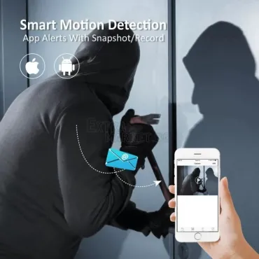 Безжична охранителна IP камера с две антени Full HD 1080P 2MP (Wi-Fi)