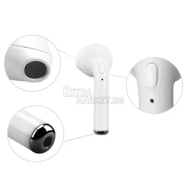 Безжична (i7) Bluetooth 4.1 слушалка за шофиране и музика