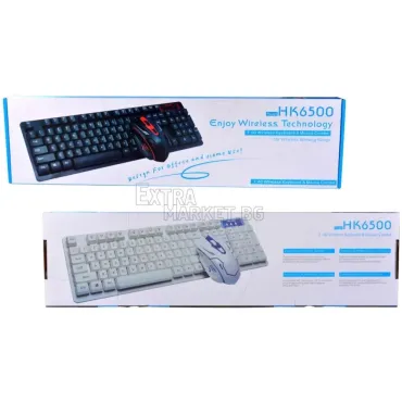 Безжична гейм клавиатура и мишка HK6500