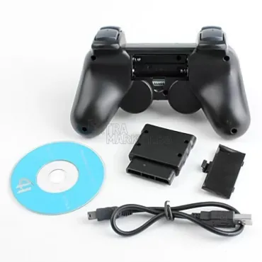 Безжичен вибриращ джойстик-контролер за PS3, PS2 и компютър