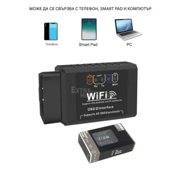Автомобилна ELM327 OBD II Wi-fi/V1.5 диагностика за кола автомобил