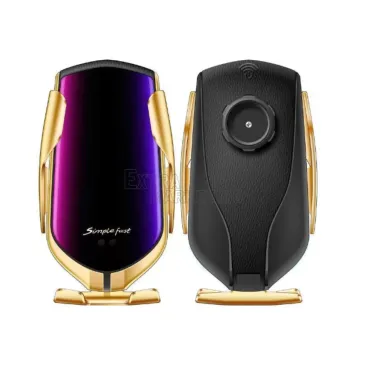 Автомобилна автоматична стойка R1 с вградено безжично Wireless зарядно