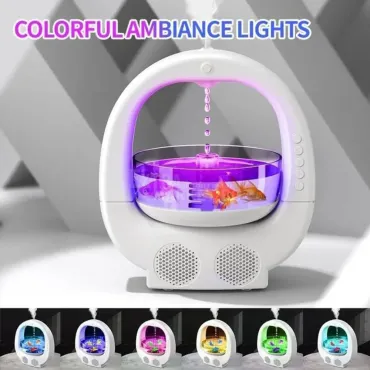 Арома Дифузер и Антигравитационен Овлажнител за Въздух с RGB Осветление и Музика