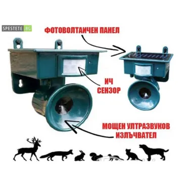 Ултразвуково соларно устройство против вредители