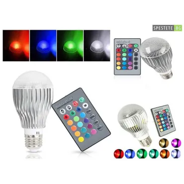 Цветна LED лампа с дистанционно управление