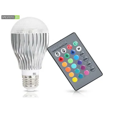 Цветна LED лампа с дистанционно управление