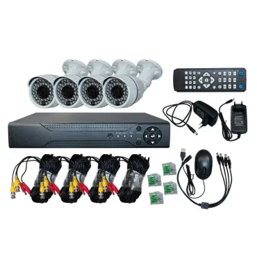 AHD Пълен комплект 4 камери и 4 канален DVR (FULL