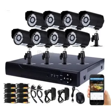 8 камери охранителна система за набюдение DVR