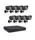 8 камери охранителна система за набюдение DVR