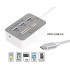 7 в 1 USB Хъб 3.0/3.1 (Type C) в комбинация с четец за карти MS/ M2/ SD/ TF