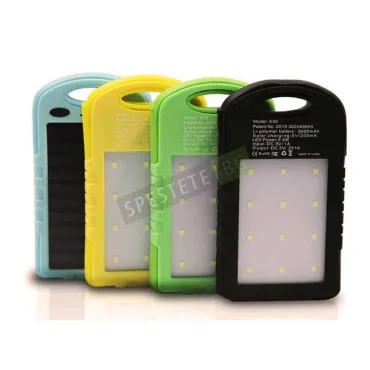 Соларно преносимо зарядно с прожектор 6000mAh