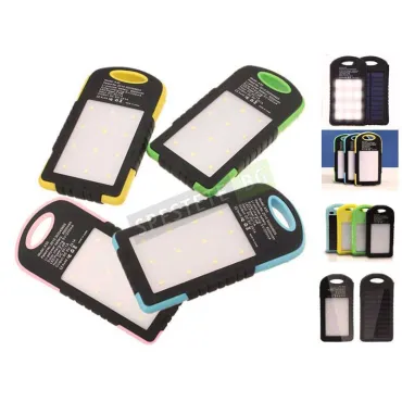Соларно преносимо зарядно с прожектор 6000mAh
