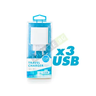 Адаптер за контакт с 3бр. USB