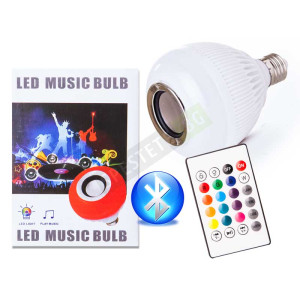LED крушка с bluetooth колонка