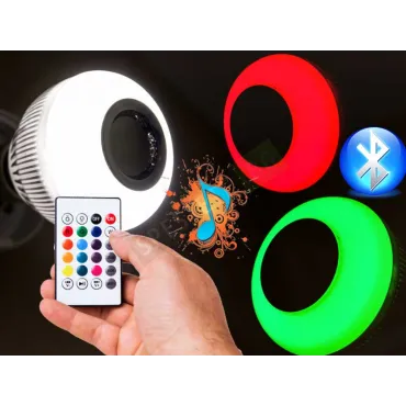 LED крушка с bluetooth колонка
